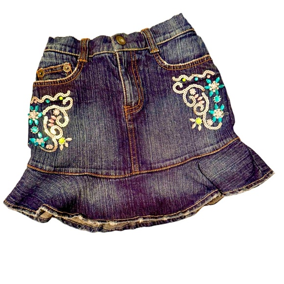 Guess Other - GUESS Girls denim skirt with sparking embellishments & built in shorts size 6x